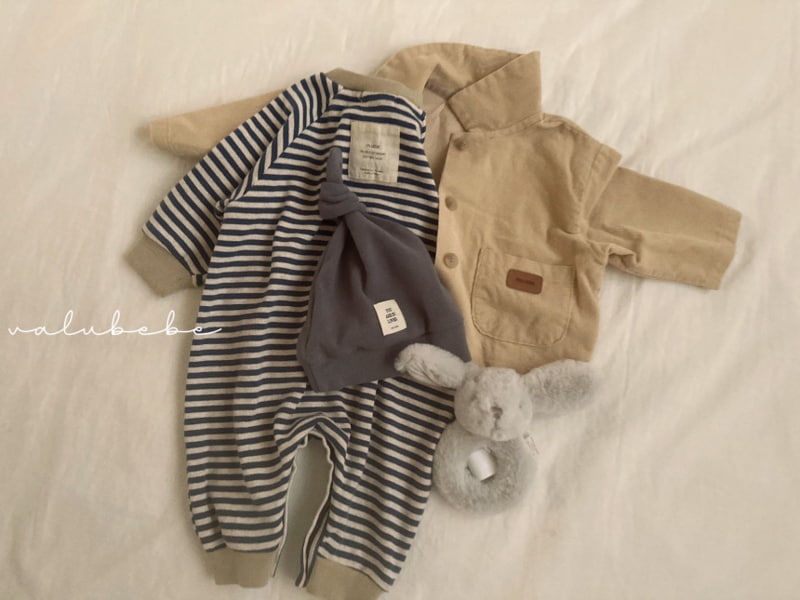 Valu Bebe - Korean Baby Fashion - #babyoninstagram - Bebe Stripe Maru Bodysuit - 9