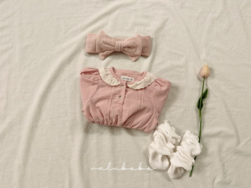 Valu Bebe - Korean Baby Fashion - #babyoninstagram - Bebe Lace Puff Boydsuit - 10