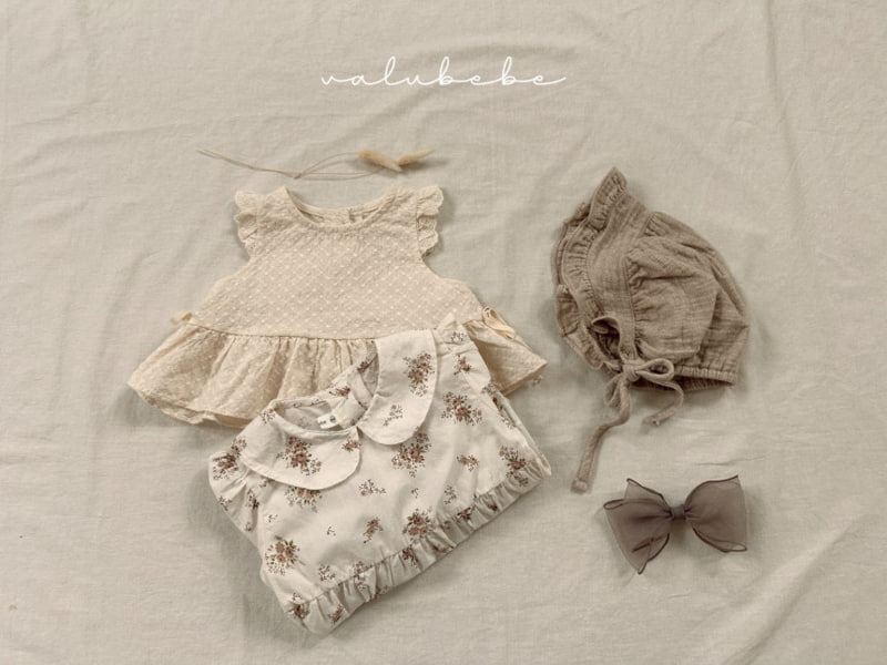 Valu Bebe - Korean Baby Fashion - #babyoninstagram - Bebe Flower Collar Bodysuit - 7