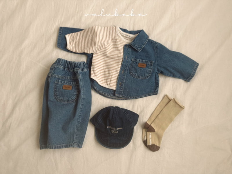 Valu Bebe - Korean Baby Fashion - #babyoninstagram - Toy Denim Shirts Jacket - 11