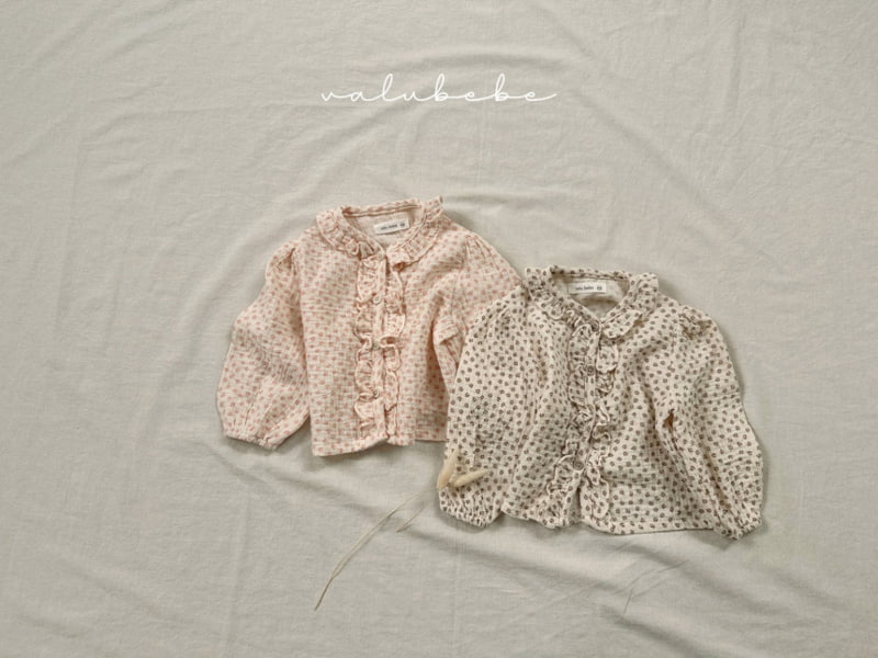 Valu Bebe - Korean Baby Fashion - #babyoninstagram - Small Flower Frill Cardigan - 2