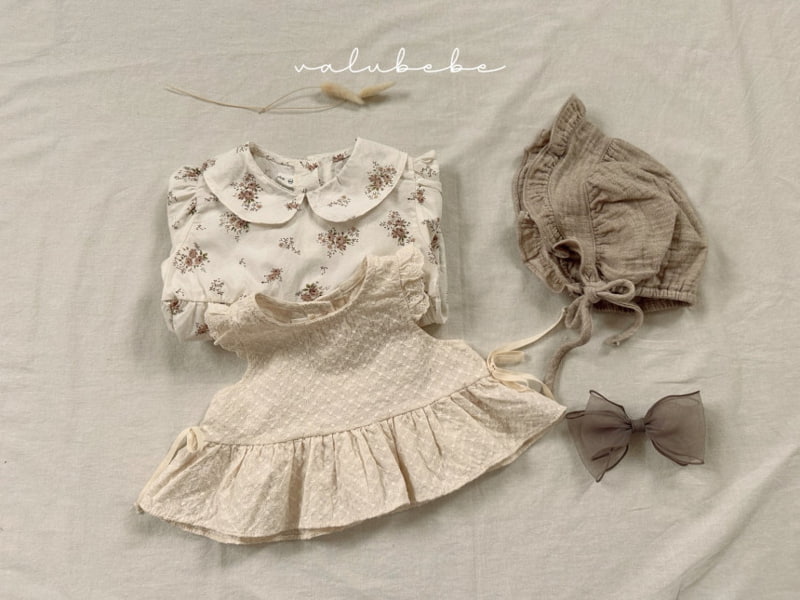 Valu Bebe - Korean Baby Fashion - #babyootd - Bebe Flower Collar Bodysuit - 8