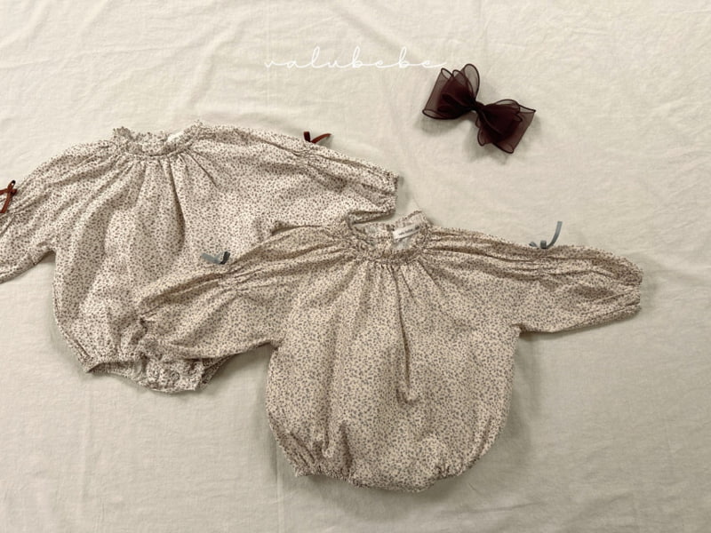 Valu Bebe - Korean Baby Fashion - #babyootd - Bebe Lani Flower Ribbon Bodysuit - 11