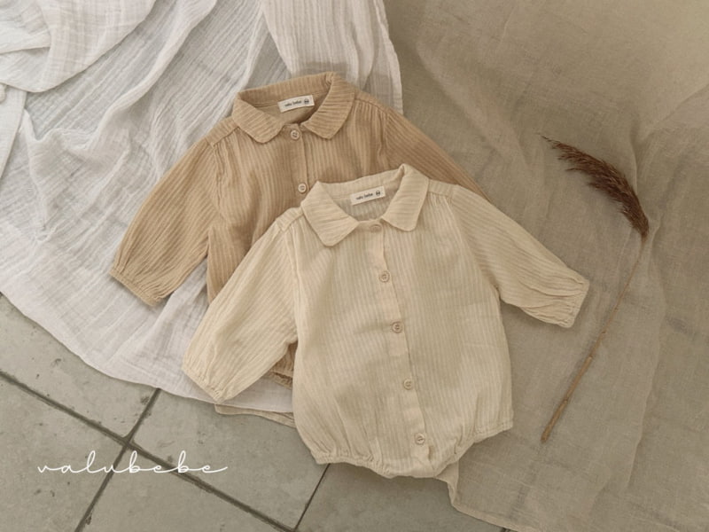 Valu Bebe - Korean Baby Fashion - #babyootd - Bebe Natural Vella Bodysuit - 3