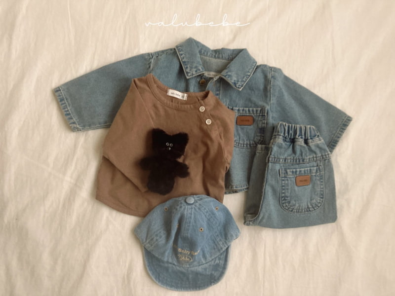 Valu Bebe - Korean Baby Fashion - #babyootd - Toy Denim Shirts Jacket - 12