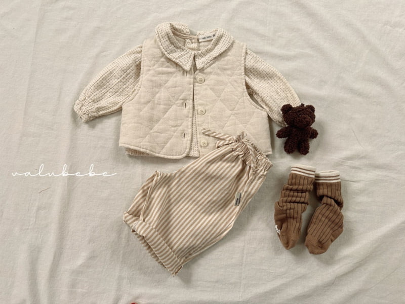 Valu Bebe - Korean Baby Fashion - #babyootd - Bebe Petit Dot Blouse - 8