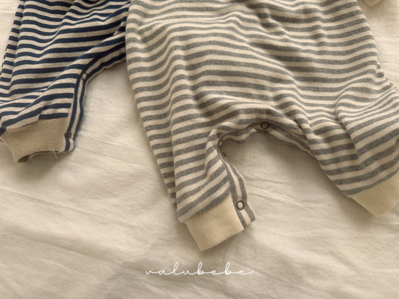 Valu Bebe - Korean Baby Fashion - #babyoutfit - Bebe Stripe Maru Bodysuit - 11