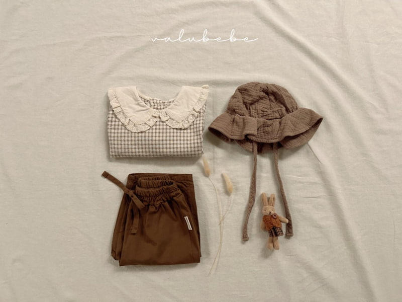 Valu Bebe - Korean Baby Fashion - #babyoutfit - Bebe Classic Check Blouse - 3