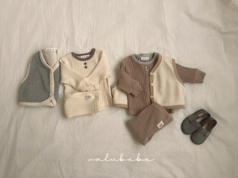 Valu Bebe - Korean Baby Fashion - #babyoutfit - Mocha Vest - 3