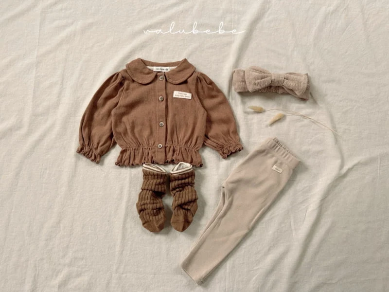 Valu Bebe - Korean Baby Fashion - #babyoutfit - Bebe Laurie Puff Cardigan - 7