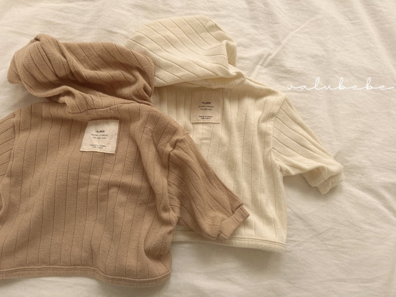 Valu Bebe - Korean Baby Fashion - #babyoutfit - Latte Rib Cardigan - 11