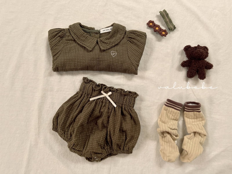 Valu Bebe - Korean Baby Fashion - #babyoutfit - Bebe Petit Dot Blouse - 9