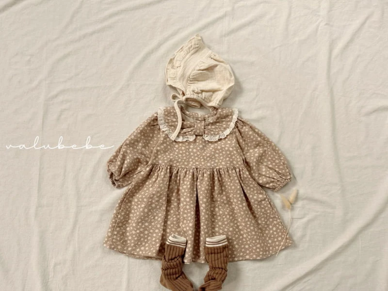 Valu Bebe - Korean Baby Fashion - #babyoutfit - Bebe Flower Collar One-piece - 6