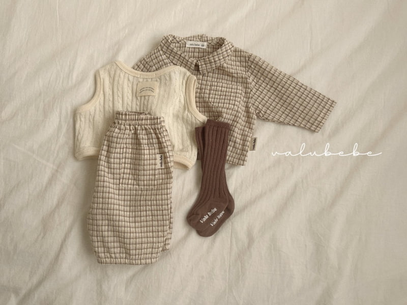 Valu Bebe - Korean Baby Fashion - #babyoutfit - Haru Check Pants - 3