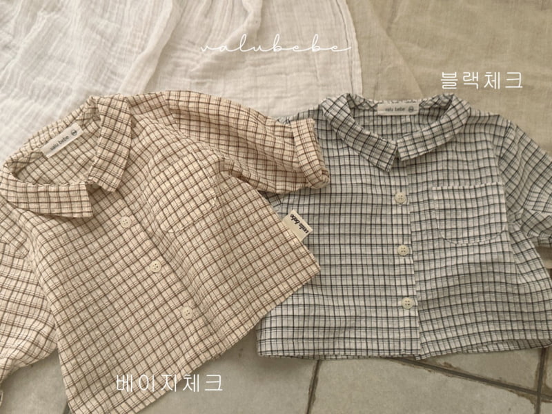 Valu Bebe - Korean Baby Fashion - #babywear - Haru Check Shirt