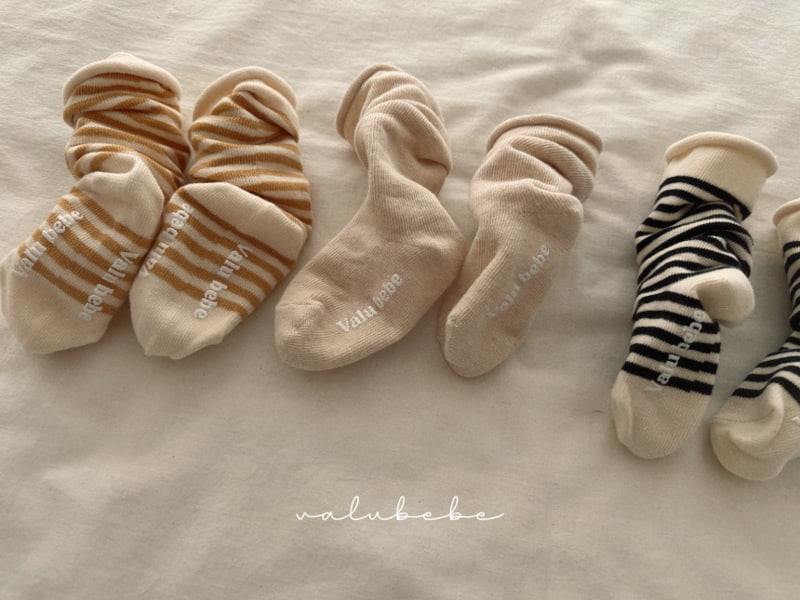 Valu Bebe - Korean Baby Fashion - #babywear - Bebe Sunny Combi Socks - 6