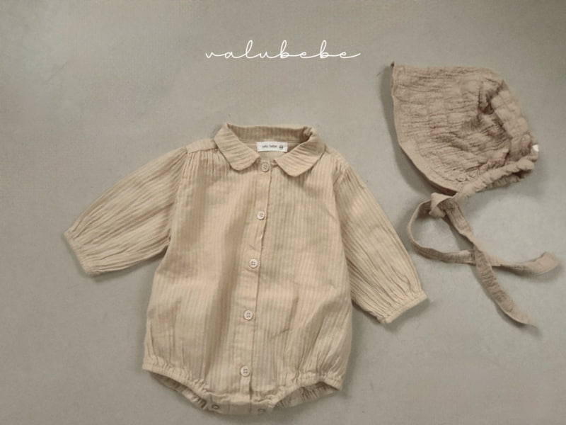 Valu Bebe - Korean Baby Fashion - #babywear - Bebe Natural Vella Bodysuit - 6