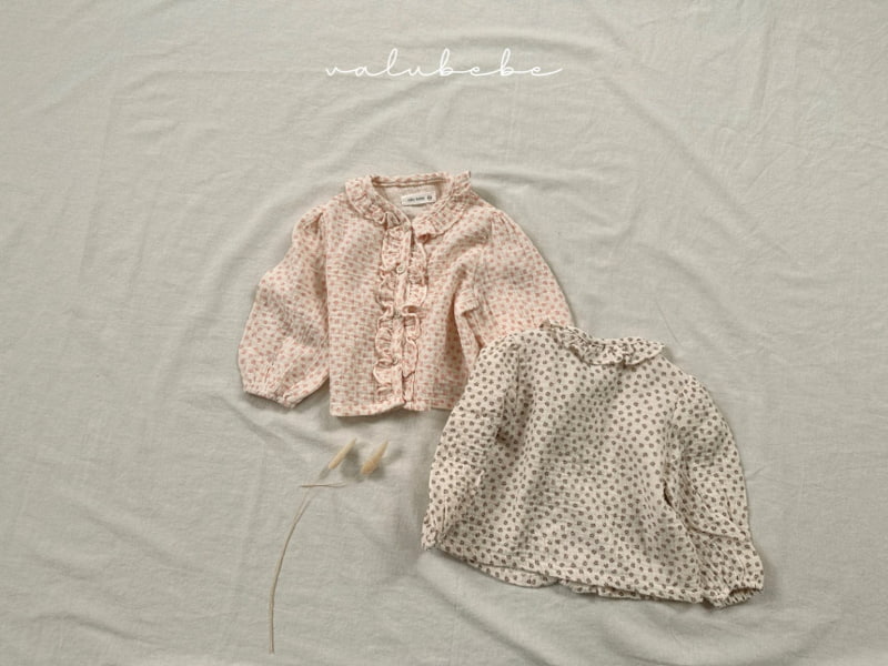 Valu Bebe - Korean Baby Fashion - #babywear - Small Flower Frill Cardigan - 6