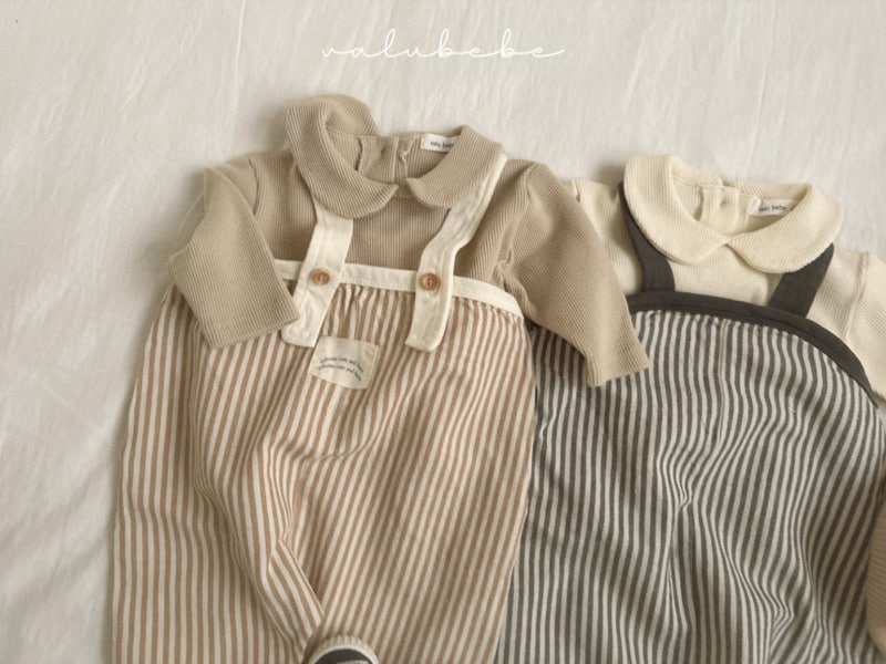 Valu Bebe - Korean Baby Fashion - #babywear - Waffle Round Collar Tee - 6