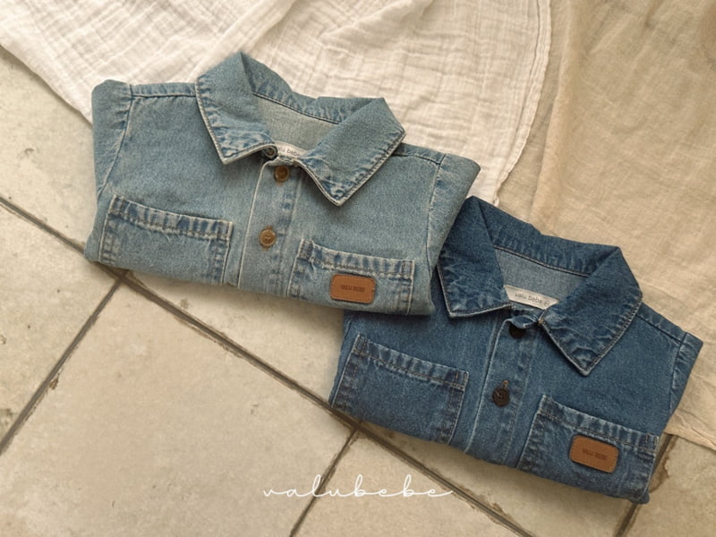 Valu Bebe - Korean Baby Fashion - #onlinebabyboutique - Toy Denim Shirts Jacket