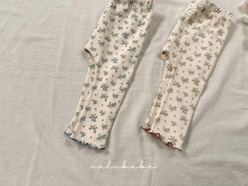 Valu Bebe - Korean Baby Fashion - #onlinebabyshop - Bebe Flower Wave Leggings - 12