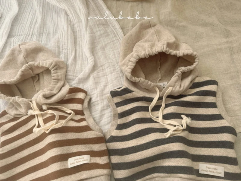 Valu Bebe - Korean Baby Fashion - #onlinebabyshop - Stripe Hoodie - 2