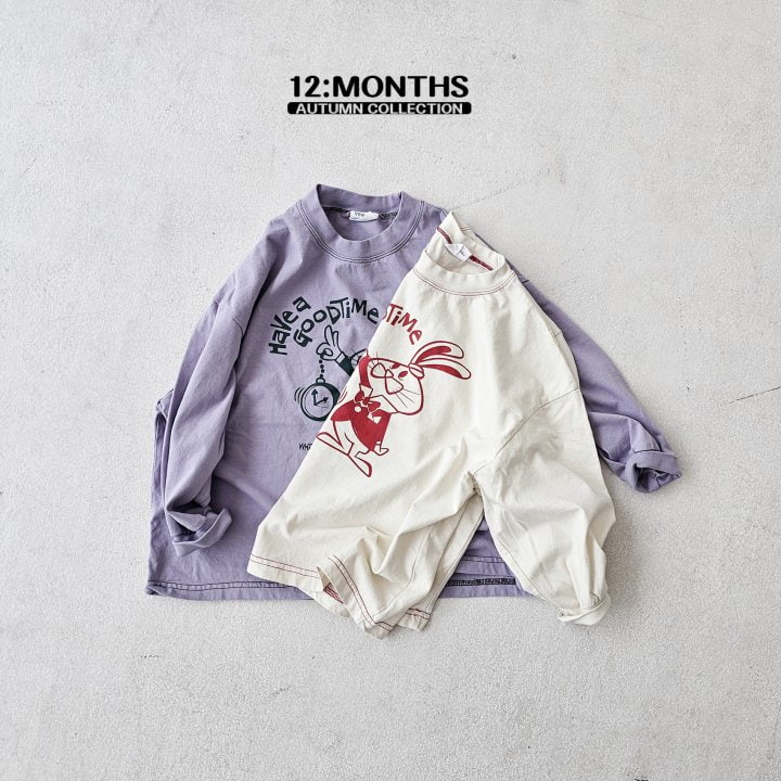 12 Month - Korean Children Fashion - #discoveringself - Rabbit Clock Tee with Mom - 11