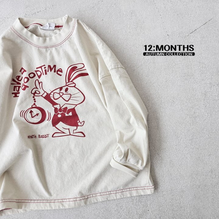 12 Month - Korean Children Fashion - #toddlerclothing - Rabbit Clock Tee with Mom - 6