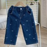 Ribbon Denim Pants