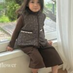 Brown Flower Quilting Vest