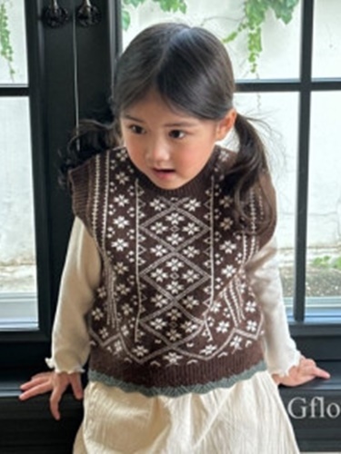 Brown Knit Vest