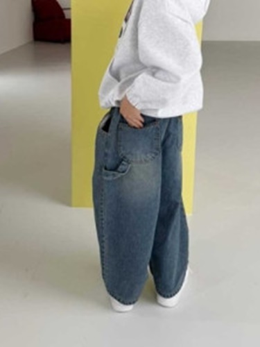 Pintuck Denim Pants