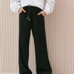 Rib Wide Pants