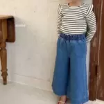 Denim Wide Pants