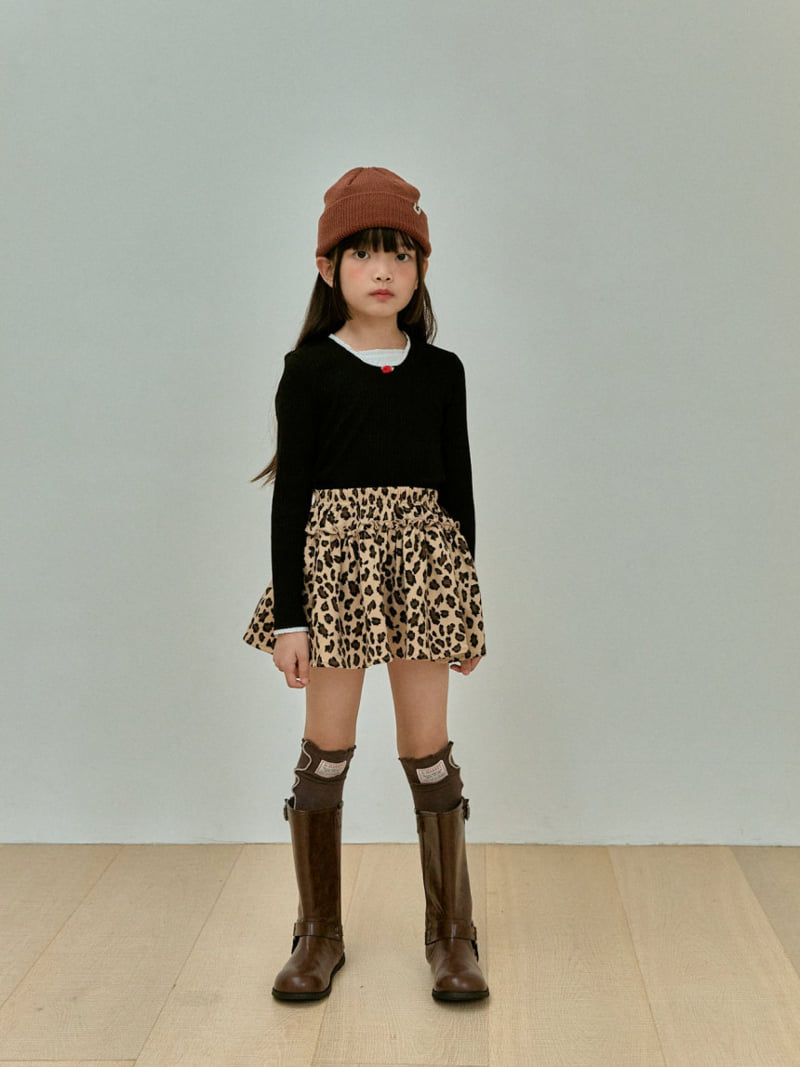 A-Market - Korean Children Fashion - #Kfashion4kids - Leopard Skirt - 9