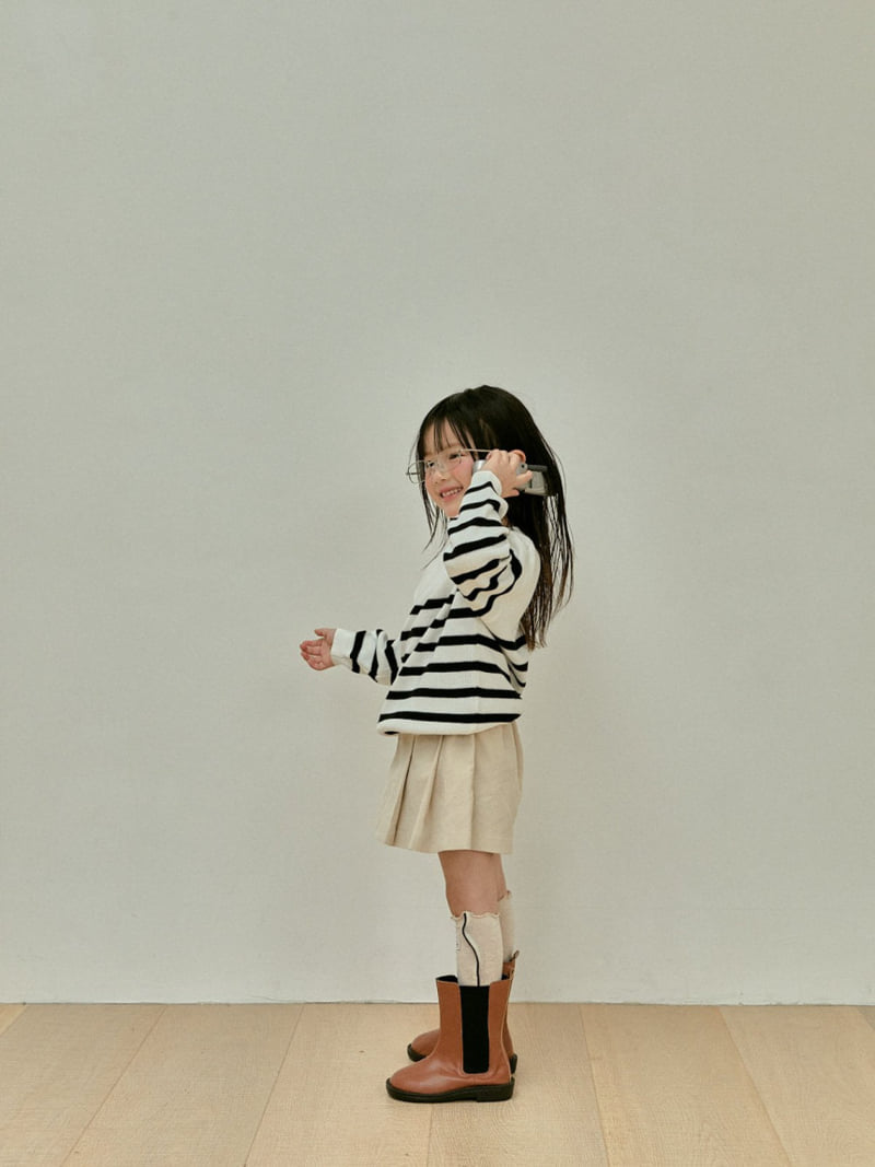 A-Market - Korean Children Fashion - #Kfashion4kids - Marant Stripe Tee with Mom - 2