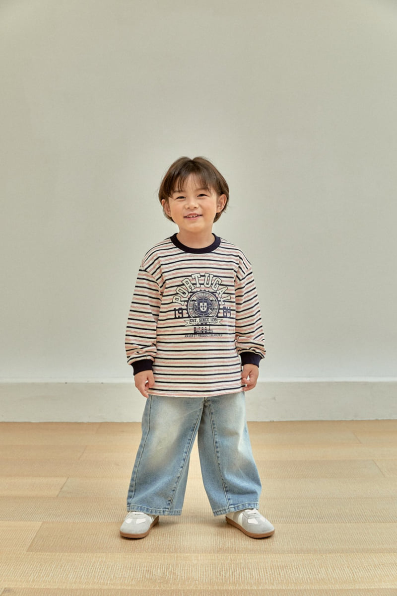 A-Market - Korean Children Fashion - #Kfashion4kids - Stripe Porto Tee - 5