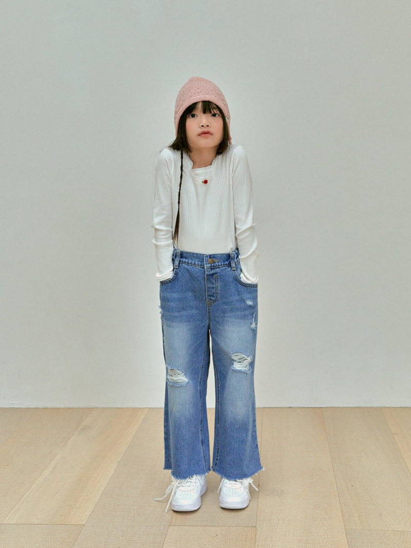 A-Market - Korean Children Fashion - #stylishchildhood - Vintage Denim Pants - 4