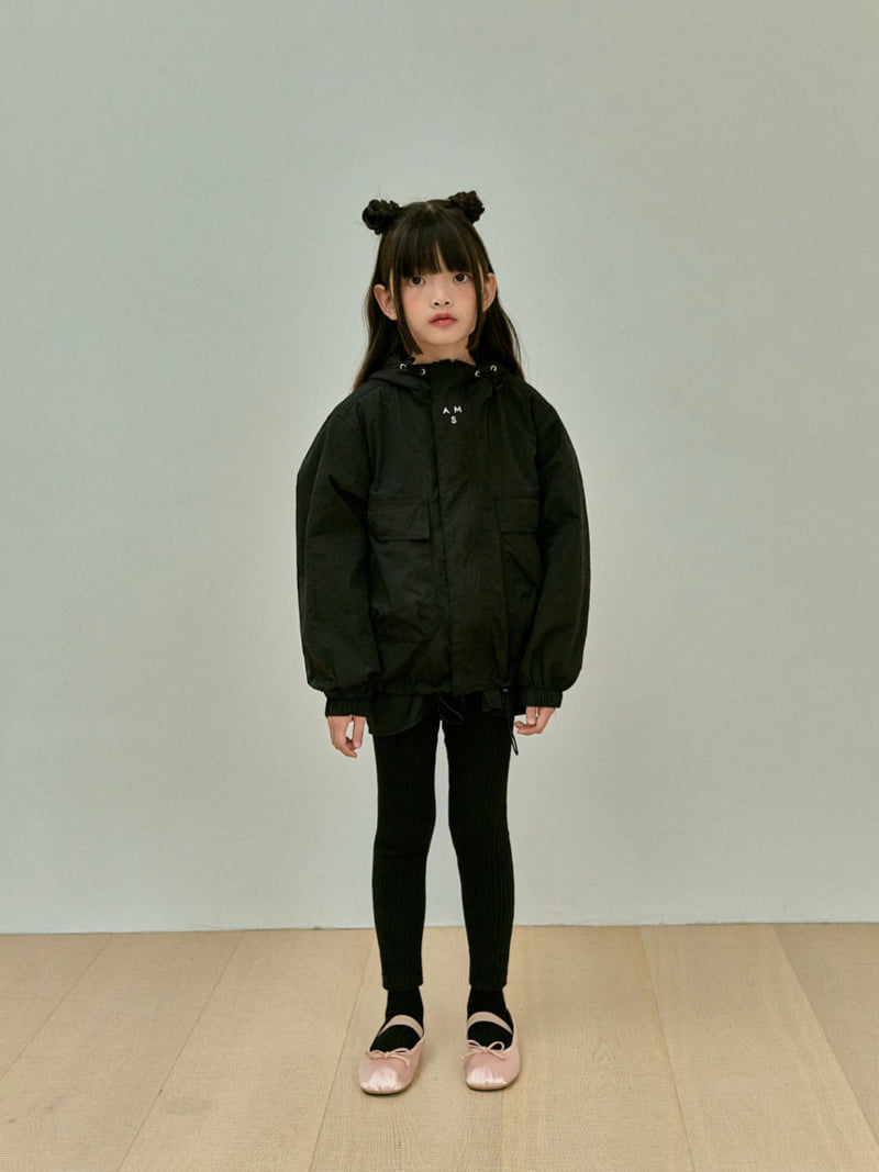 A-Market - Korean Children Fashion - #childofig - Black Hood Windbreaker - 5