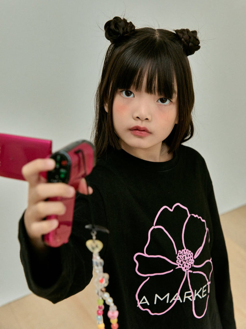 A-Market - Korean Children Fashion - #childrensboutique - Flower A Long Tee - 9