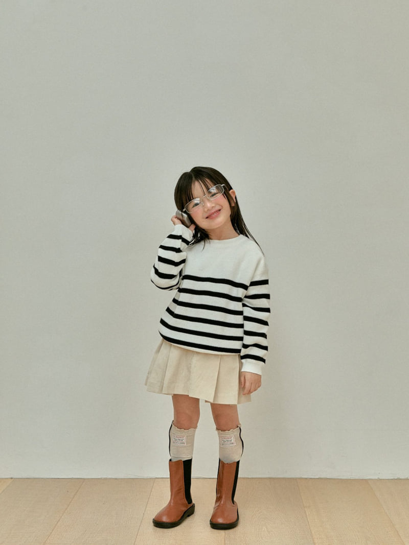 A-Market - Korean Children Fashion - #childrensboutique - Marant Stripe Tee with Mom - 11