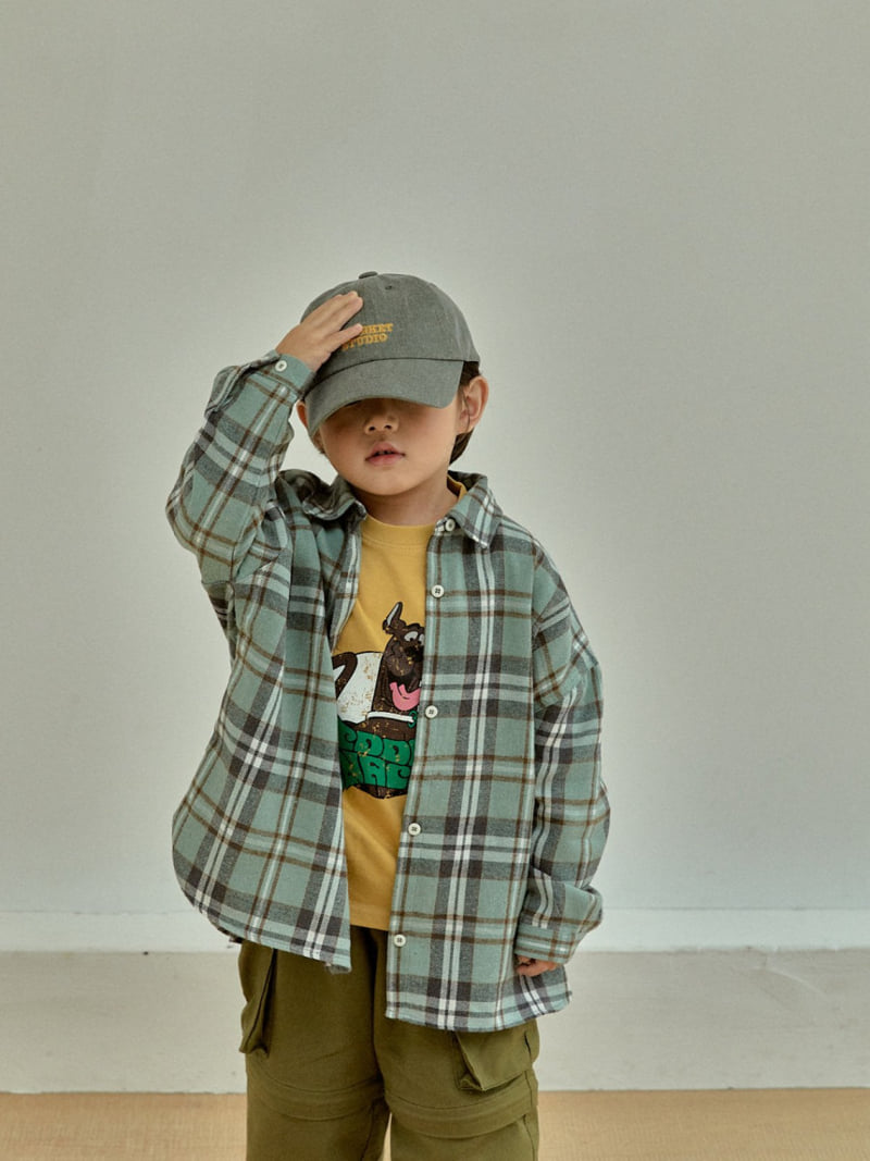 A-Market - Korean Children Fashion - #childrensboutique - Boxy Check Shirt - 7