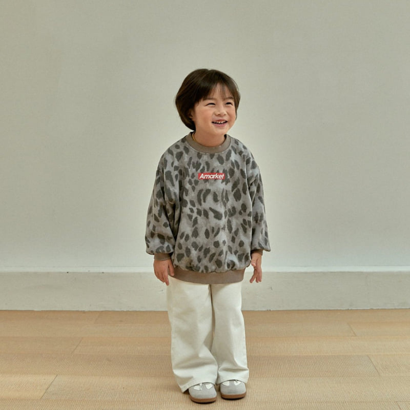 A-Market - Korean Children Fashion - #childrensboutique - Leopard Sweatshirts - 4