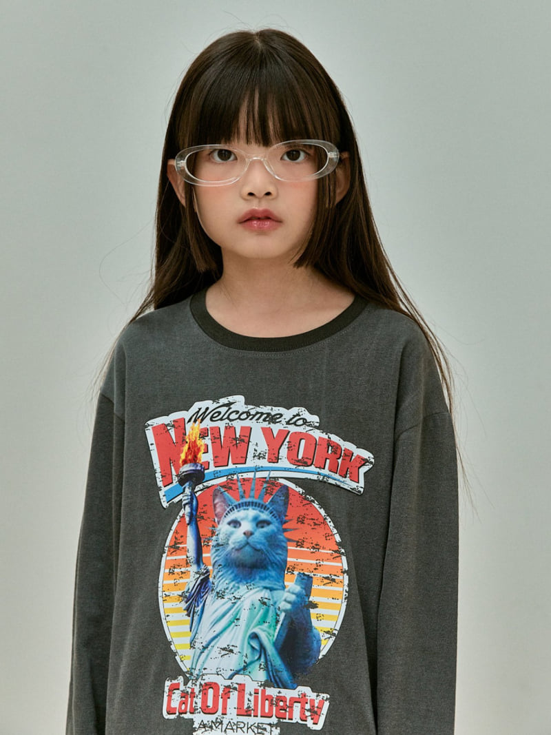 A-Market - Korean Children Fashion - #childrensboutique - Cat Tee - 4