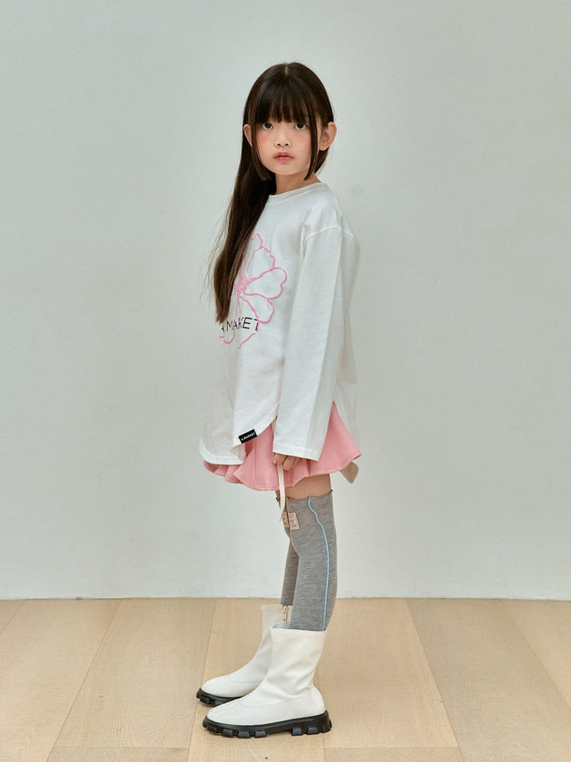 A-Market - Korean Children Fashion - #discoveringself - Hull Ribbon Skirt Leggings - 6