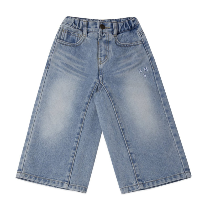 A-Market - Korean Children Fashion - #discoveringself - Denim Wide Pants