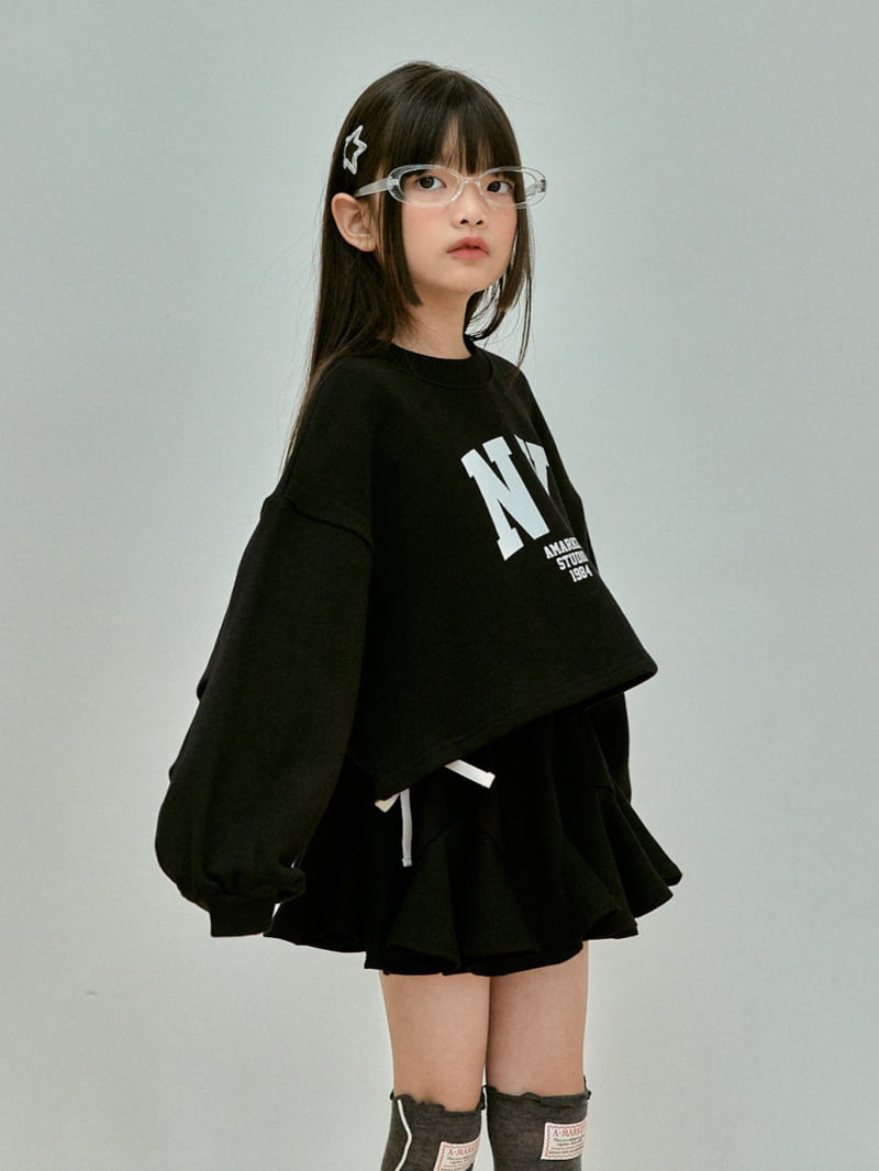 A-Market - Korean Children Fashion - #discoveringself - NY Crop Sweatshirts - 2