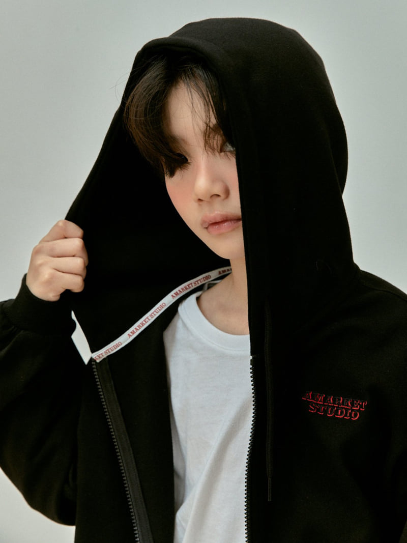 A-Market - Korean Children Fashion - #discoveringself - Classic Hood Zip-up - 4