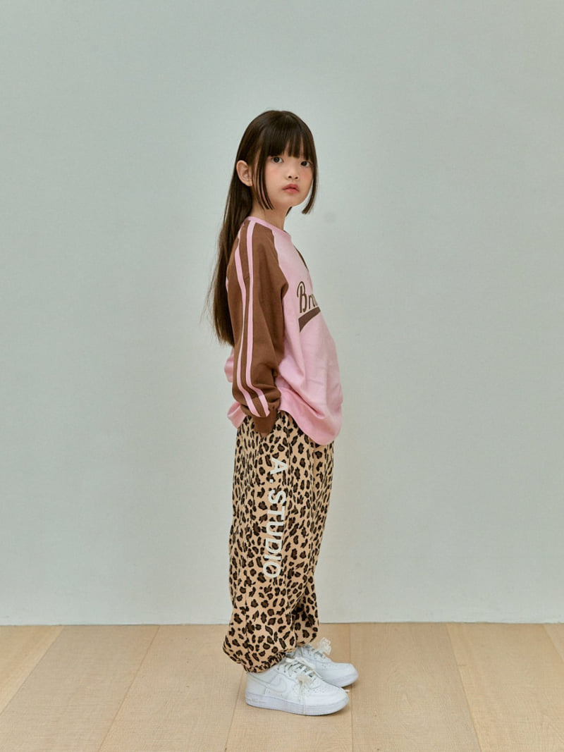 A-Market - Korean Children Fashion - #fashionkids - Leopard Jogger Pants - 7