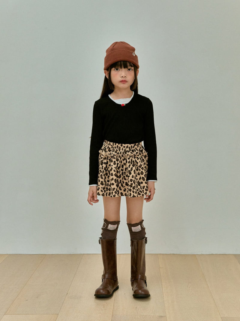 A-Market - Korean Children Fashion - #fashionkids - Leopard Skirt - 5